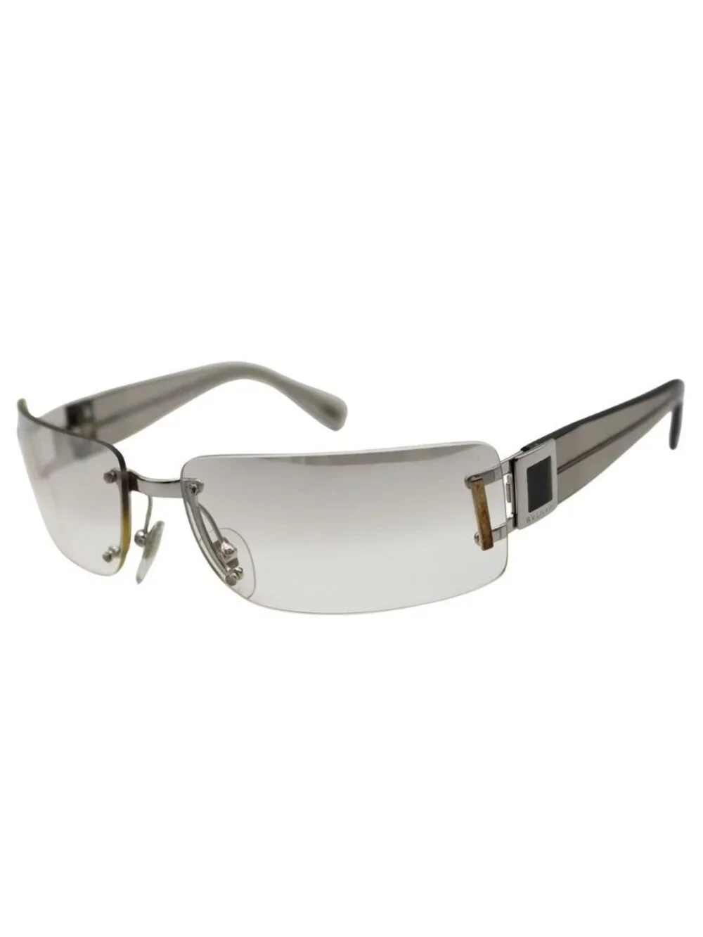 Bvlgari Sunglasses Gray 626 Clear Skeleton Eyewear